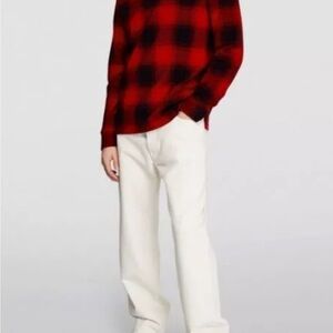 Polo Ralph Lauren tartan estate half zip pullover sweater men’s sz XL